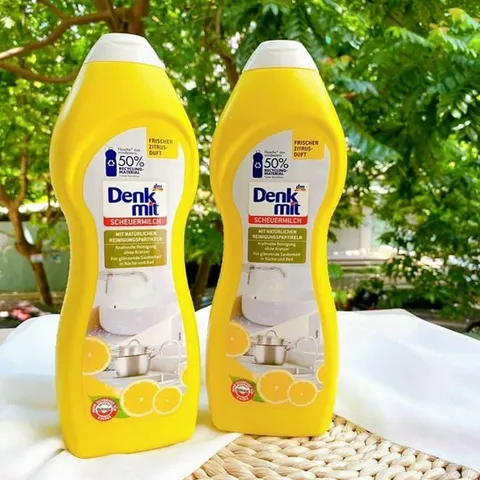 Tẩy rửa đa năng Denkmit Scheuermilch 750ml tẩy sạch inox, bồn sứ, vòi xịt, gạch men
