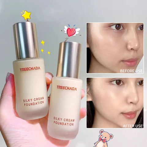 Kem Nền Treechada Silky Cream Che Khuyết Điểm Tự Nhiên Trong Suốt Dưỡng Ẩm Làm Sáng Màu Da Thái Lan 30ml