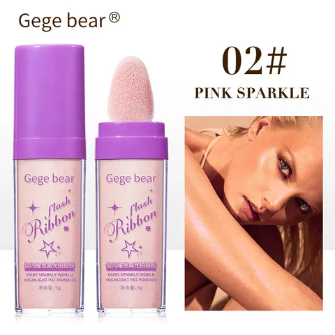 Phấn bắt sáng tạo khối trang điểm tự nhiên Gege Bear Flash Ribbon 9g - Màu 03