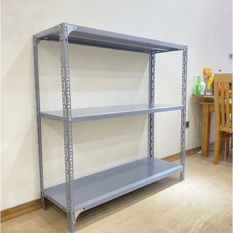 (Thanh lý) Kệ sắt đa năng V lỗ 3 , dài 1m2 x rộng 40cm x cao 1.2m. Lắp ghép đa năng - Hàng đã sử dụng