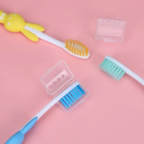 Túi 4 bàn chải đánh răng lông tơ hình gấu siêu mềm cho bé
