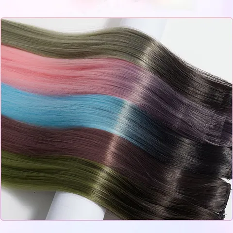 [Hàng Cao Cấp] Kẹp tóc giả Highlight Mutu Invisible nối dải màu Gradient 550cm Hàn Quốc