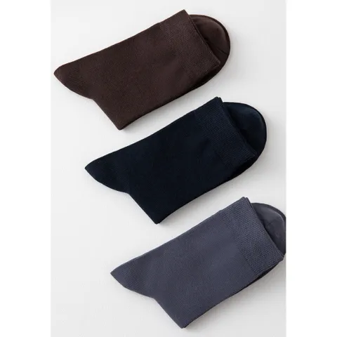 Combo 5 đôi tất nam cổ cao công sở mẫu trơn, chất liệu cotton cao cấp thoáng khí