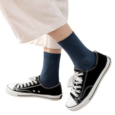 Combo 5 đôi Tất nam gân cao cổ khử mùi kháng khuẩn chống hôi chân