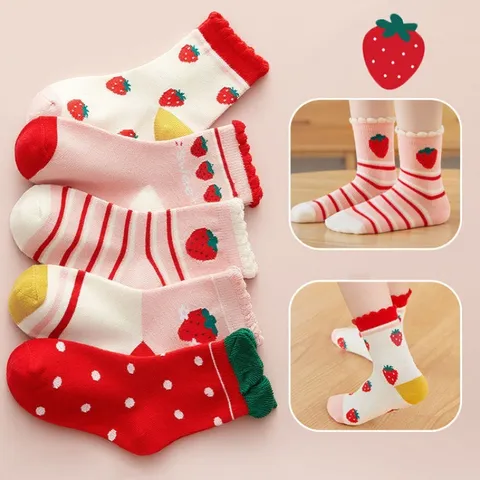 Set 5 đôi tất cotton cho bé SOLO dễ thương cho bé trai từ 2-13 tuổi