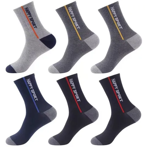Combo 5 đôi Tất vớ nam cao cổ thể thao kháng khuẩn