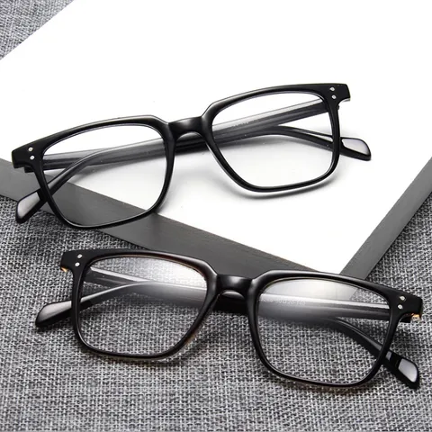 Gọng kính nhựa dẻo nam nữ dáng mắt vuông cơ bản dễ đeo màu sắc thời trang - MS54