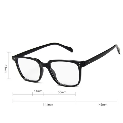 Gọng kính nhựa dẻo nam nữ dáng mắt vuông cơ bản dễ đeo màu sắc thời trang - MS54