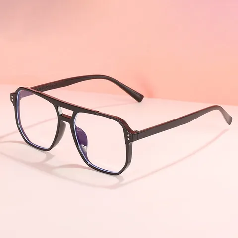 Gọng kính nam mắt vuông to không độ chống ánh sáng xanh - MS30