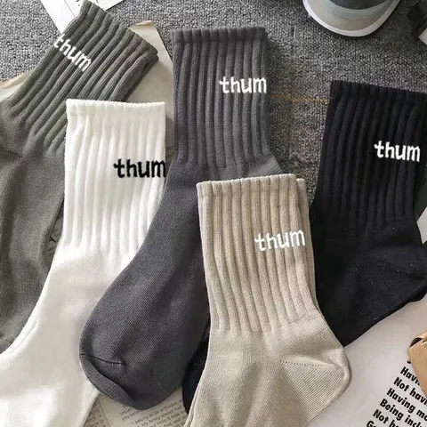 Sét 5 đôi Tất ,Vớ THUM cổ Trung cao cấp ,Chất liệu Cotton nano kháng khuẩn khử mùi chống hôi chân