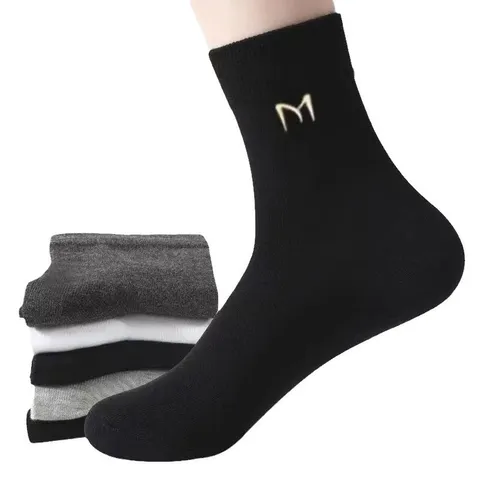 Tất Vớ nam nữ Chữ M dày dặn cao tầm trung chất vải cotton 100%