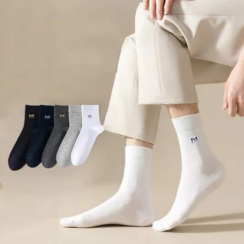 Tất Vớ nam nữ Chữ M dày dặn cao tầm trung chất vải cotton 100%