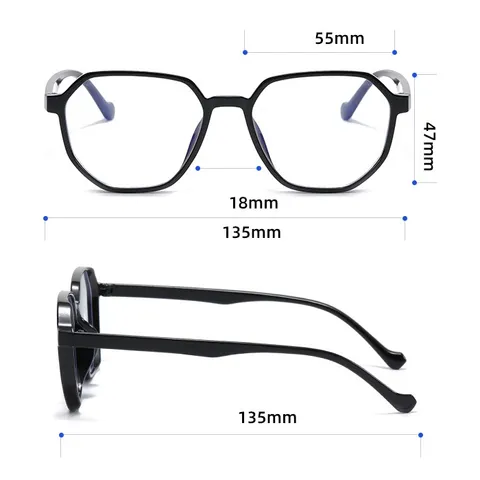 Kính cận thời nam nữ phong cách Hàn Quốc chống tia UV thời trang Unisex đẹp cao cấp - MS76