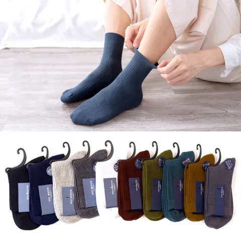 Sét 5 đôi Tất Nam - Vớ Nam cổ lửng cotton mỏng nhẹ thấm hút mồ hôi chống hôi chân Tất đẹp