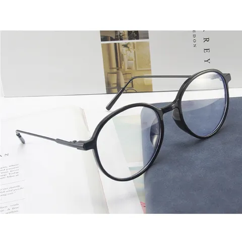Gọng kính cận nữ thiết kế dáng tròn với chất liệu kim loại - MS47