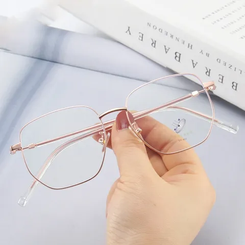 Gọng kính kim loại nam nữ mắt oval thanh mảnh nhẹ nhàng màu sắc thời trang - MS56