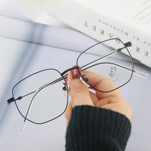 Gọng kính kim loại nam nữ mắt oval thanh mảnh nhẹ nhàng màu sắc thời trang - MS56