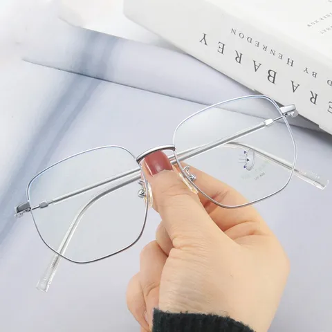 Gọng kính kim loại nam nữ mắt oval thanh mảnh nhẹ nhàng màu sắc thời trang - MS56