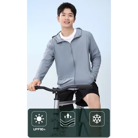 Áo Chống Nắng Nam ,Chất Vải Thun Lạnh, Chống Tia UV, Thoáng Mát, Thấm Hút Mồ Hôi