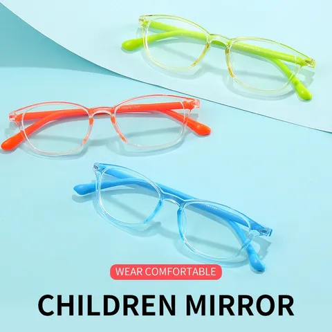 Gọng kính trẻ em nhựa dẻo, nhẹ dáng mắt ôm bo tròn 4-9 tuổi - MS73