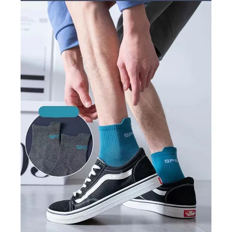 Set 5 đôi tất vớ nam cổ cao Sport nhiều màu sắc, chất liệu cotton khử mùi thoáng khí