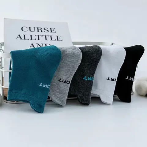 Set 5 đôi tất vớ nam cổ cao Sport nhiều màu sắc, chất liệu cotton khử mùi thoáng khí