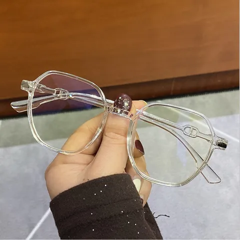 Kính thay mắt cận nữ đa giác chống ánh sáng xanh thời trang - MS32