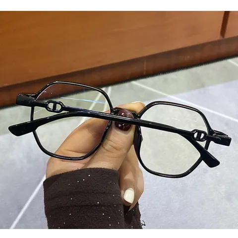 Kính thay mắt cận nữ đa giác chống ánh sáng xanh thời trang - MS32