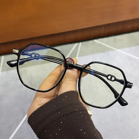 Kính thay mắt cận nữ đa giác chống ánh sáng xanh thời trang - MS32