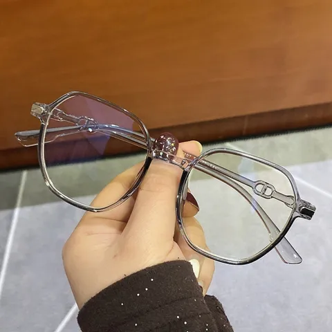 Kính thay mắt cận nữ đa giác chống ánh sáng xanh thời trang - MS32