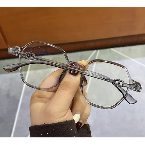 Kính thay mắt cận nữ đa giác chống ánh sáng xanh thời trang - MS32