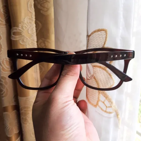 Kính thay mắt cận thời trang mắt vuông gọng nhựa dẻo - MS51
