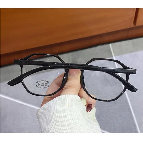 Gọng kính cận nam nữ đa giác retro chống ánh sáng xanh - MS34
