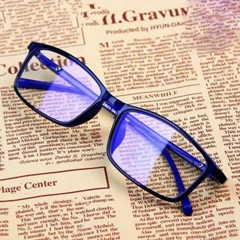 Kính thay mắt cận mắt cận nam nữ dáng vuông gọng nhựa dẻo cốt kim loại - MS40