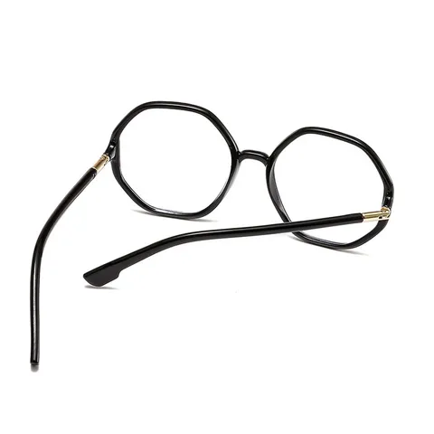 Kính cận thời trang mắt đa giác không độ chống ánh sáng xanh phong cách Hàn Quốc - MS63
