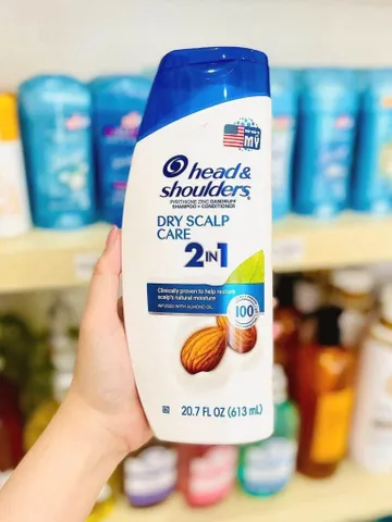 ⚡ Dầu Gội Xả Head & Shoulders Dry Scalp Care 2in1 613ml Sạch Gàu, Dưỡng Tóc - Giao Hàng Hỏa Tốc