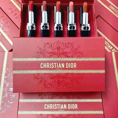 💄 Set 5 Son Dior Mini Chính Hãng - Siêu Phẩm Son Kem Lì Cao Cấp 5x1.5g (Full Màu Hot)