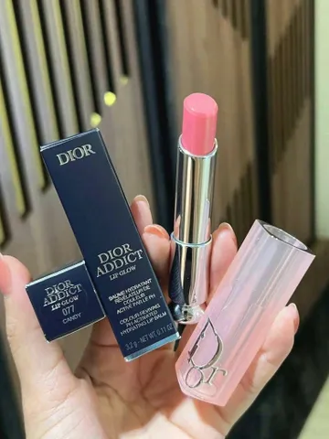 Son Dưỡng Dior Addict Lip Glow 077 Candy làm hồng môi tự nhiên, dưỡng ẩm mượt mà, giá tốt 🏷️