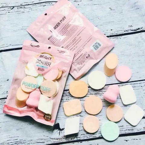 Bông phấn 13 miếng Keli