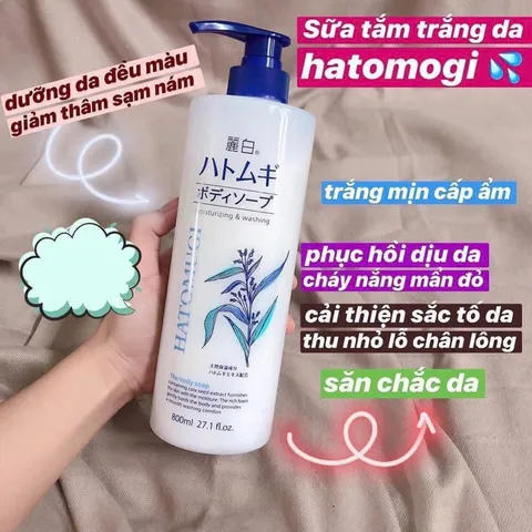 Sữa tắm ý dĩ Hatomugi 800ml