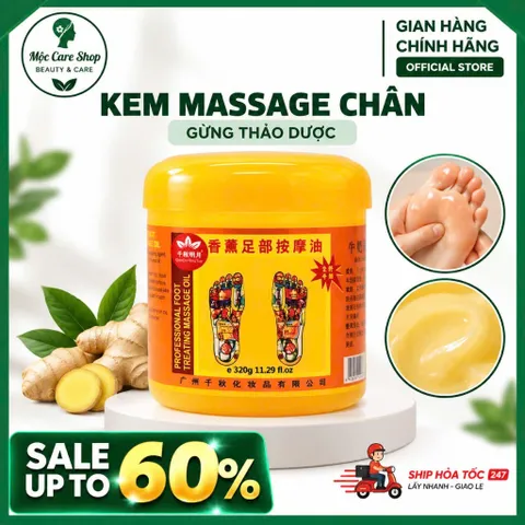 Kem massage chân gừng,massage body. Kem massage body,
