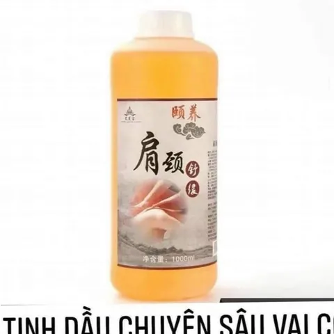 Tinh Dầu Massage Body Cao Cấp Chai 1000ml, Dầu Massage Vai Gáy Gừng, Ngải Cứu