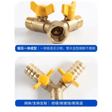 Van chia ga chia nước chữ Y 2 khoá độc lập V5(ren 21), hàng chất lượng cao