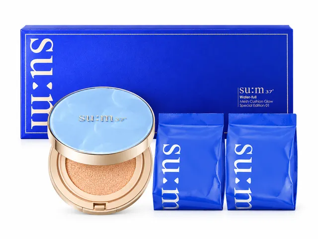 Set Phấn Nước Chống Nắng Sum:37 Water full Mesh Cushion Glow Special Edition 01