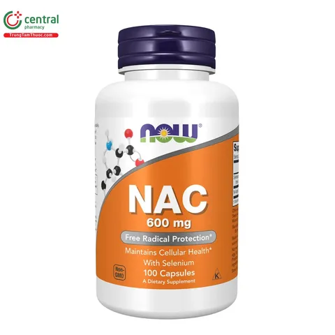 Viên Uống Thải Độc Gan NAC 600mg Now Foods 815867