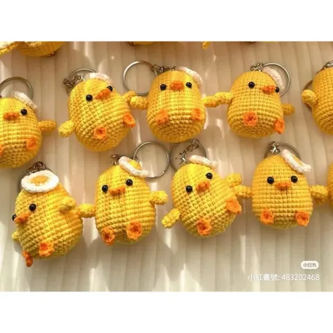 Móc Khóa Vịt Len Handmade Treo Balo, Túi Xách – Quà Tặng Dễ Thương