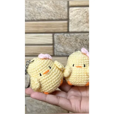 Móc Khóa Vịt Len Handmade Treo Balo, Túi Xách – Quà Tặng Dễ Thương