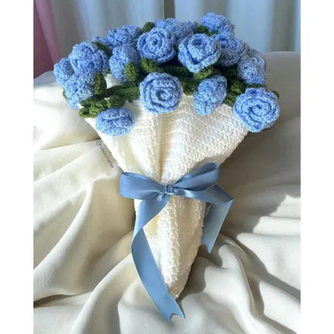 Thảm len hoa hồng handmade quà tặng ý nghĩa
