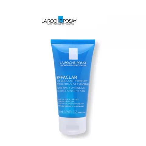 Combo: Gel Rửa Mặt Tạo Bọt Làm Sạch Dành Cho Da Dầu Nhạy Cảm La Roche Posay Effaclar Purifying Foaming Gel 50ml
