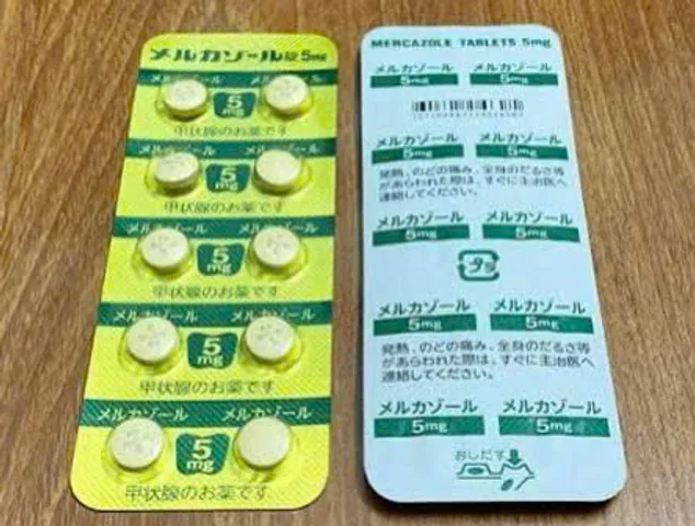 Viên uống hỗ trợ tuyến giáp Mercazole 5mg Aska Nhật Bản - Hộp 100 viên giúp ổn định chức năng tuyến giáp